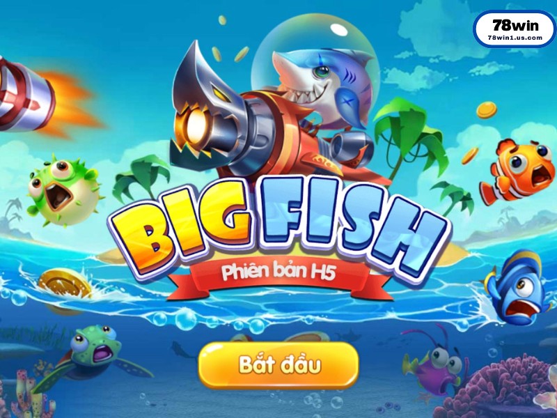 Giao diện sảnh Bắn cá 78WIN với đồ họa 3D sắc nét